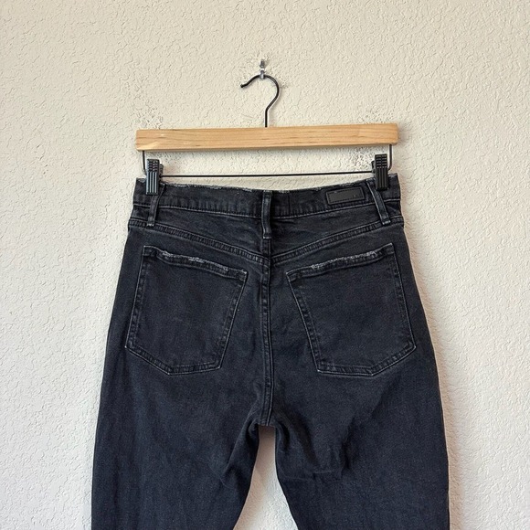 ABERCROMBIE & FITCH Distressed High-Waisted Skinny Jeans Washed Black - Picture 6 of 11